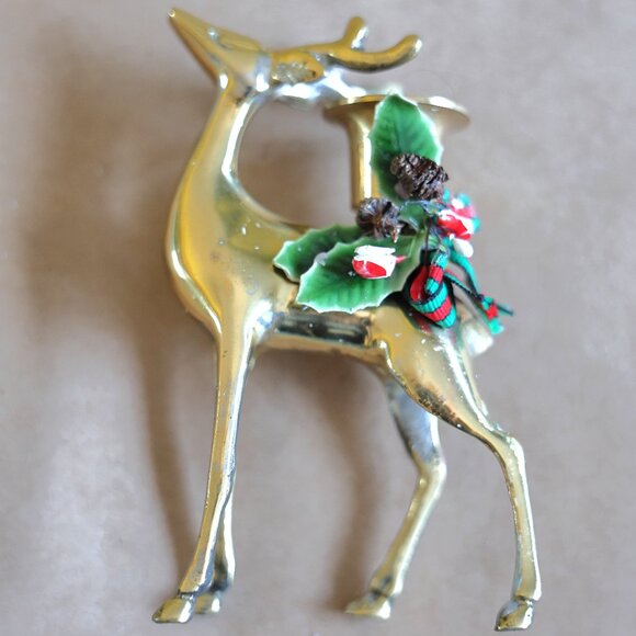 deer candlestick holder - Picture 3 of 7